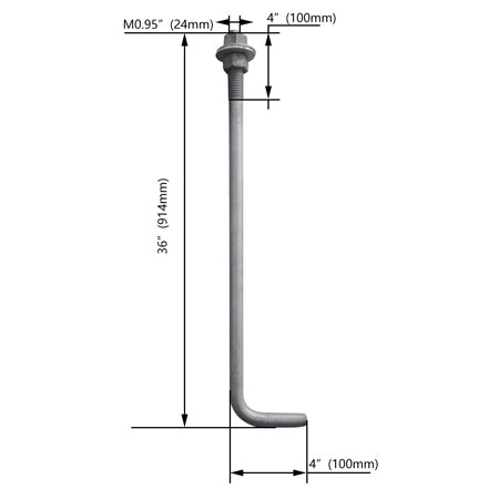 Anchor Bolt For 30FT Steel Light Poles