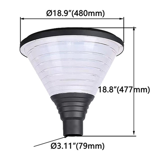 100W Hourglass Post Top Light AC120-277V