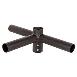 Round Triple 90° Horizontal Tenon Adapter