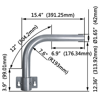 Support Wood Pole and Wall Adaptor